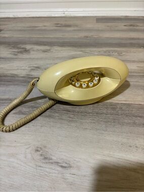 General Dynamics Cream Genie Space Age Vintage Telephone